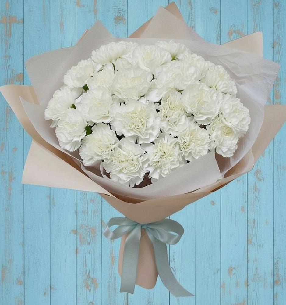 Букет цветов из: Гвоздики в Беспятово