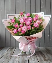 Букет Розовый кустик в Беспятово