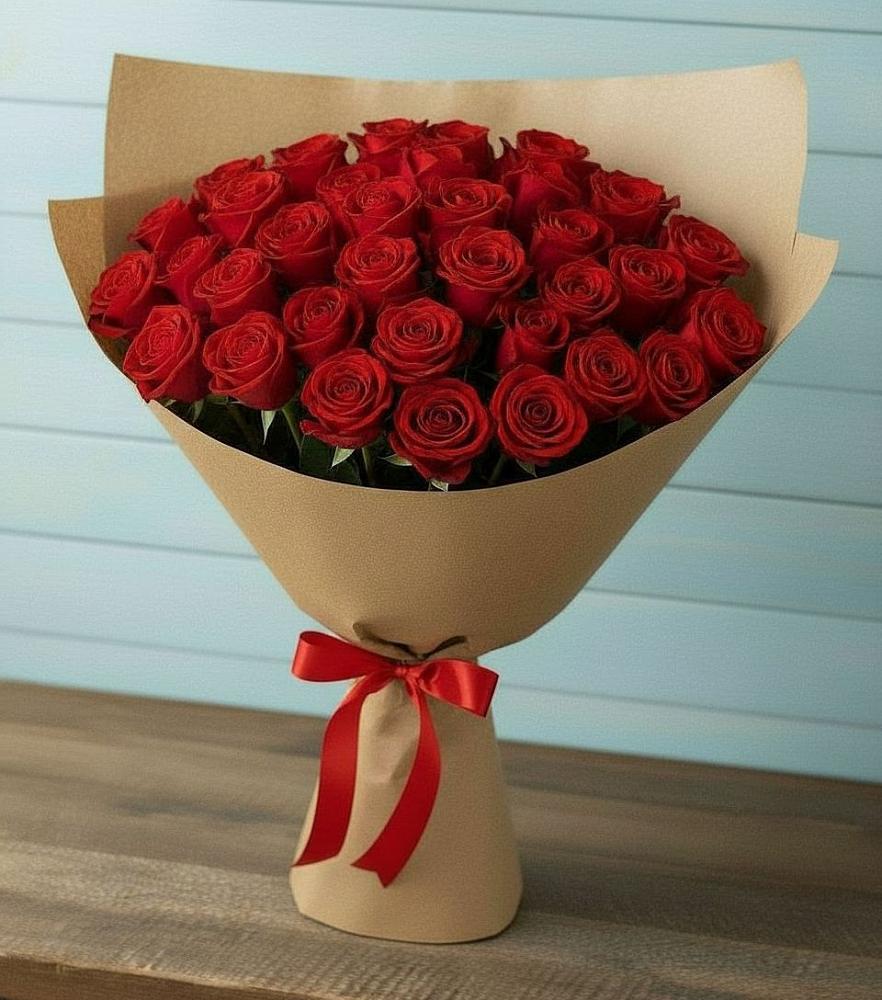 Букет Красные розы Милано в Беспятово