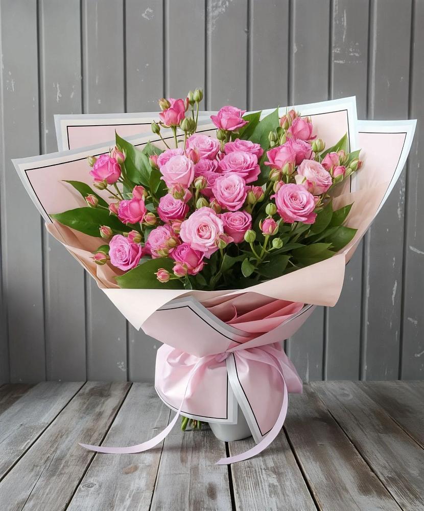 Букет Розовый кустик в Беспятово