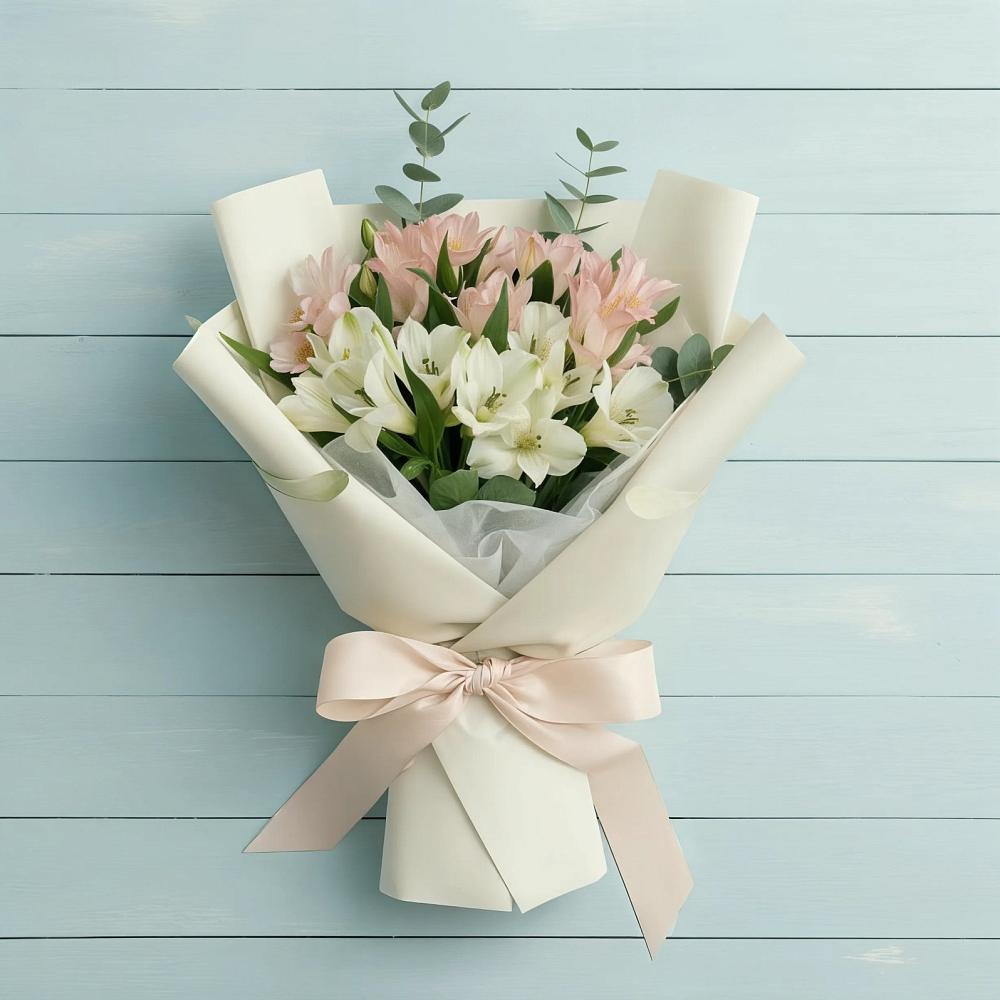 Букет цветов из: Альстромерии в Беспятово