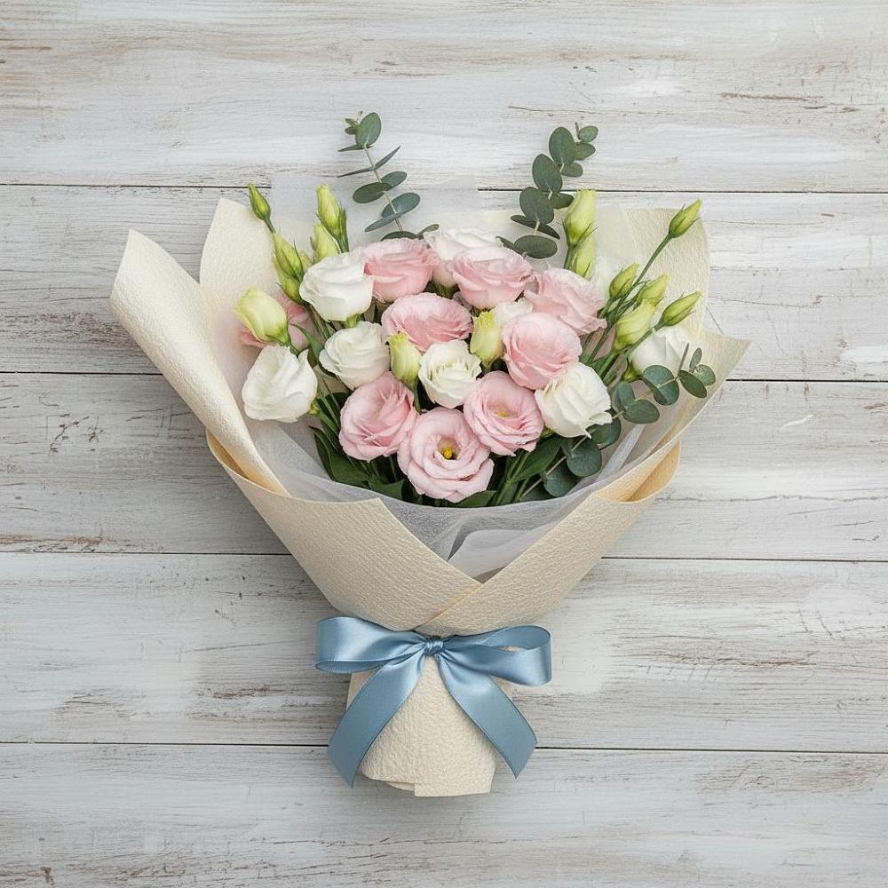 Букет цветов из: Лизиантусы в Беспятово